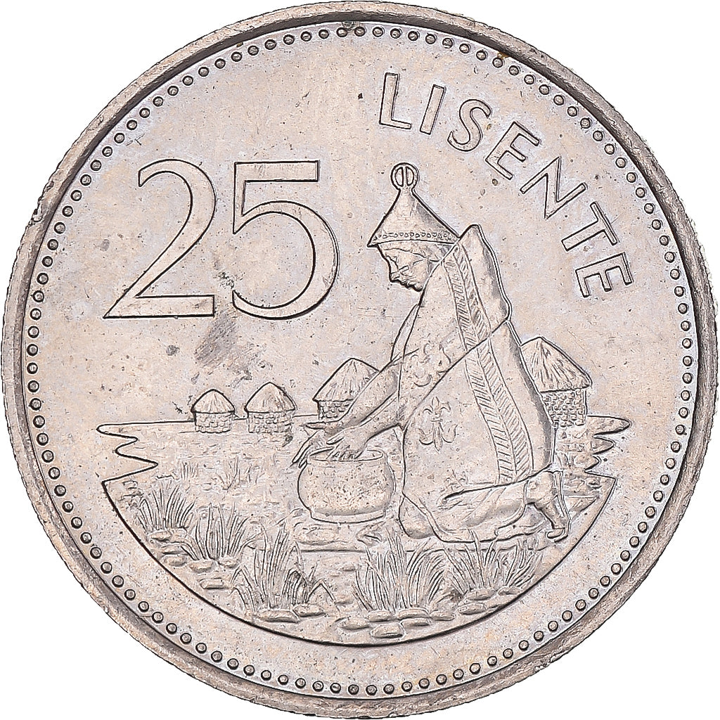 Monnaie, Lesotho, 25 Lisente, 1979