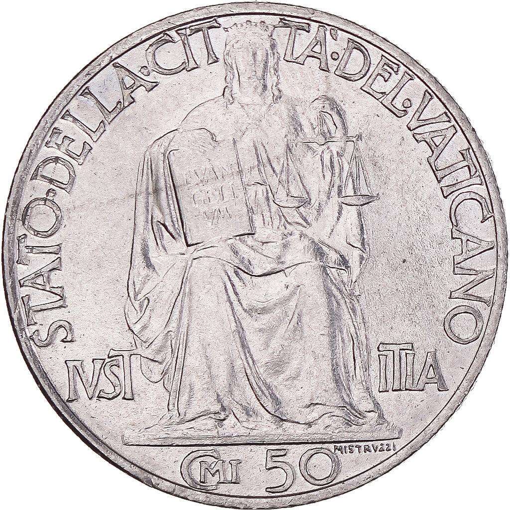 Coin, Vatican, 50 Centesimi, 1942