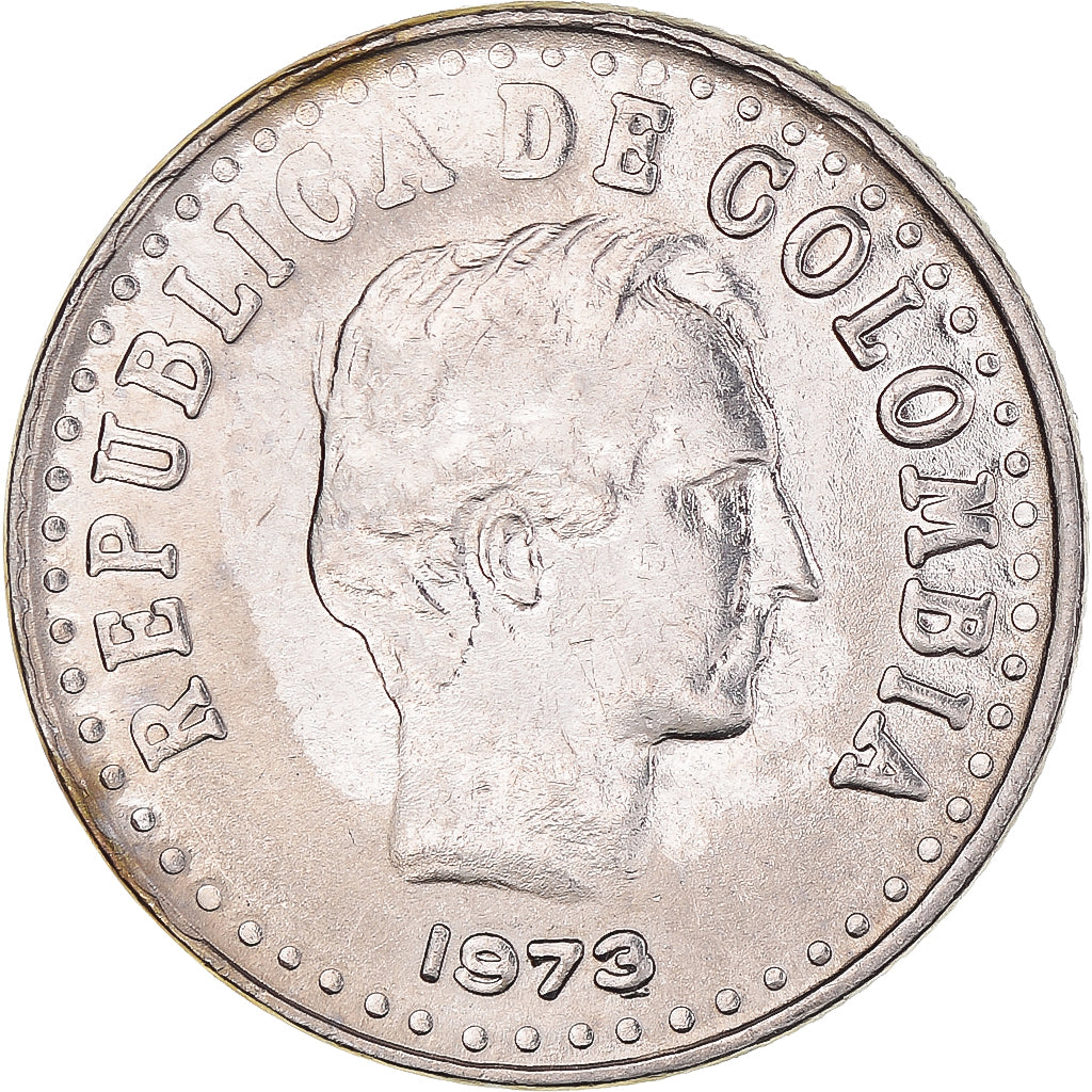 Moneta, Colombia, 20 Centavos, 1973