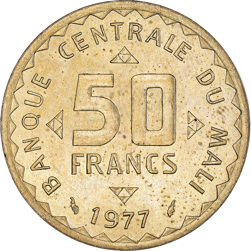 Moneta, Mali, 50 Francs, 1977