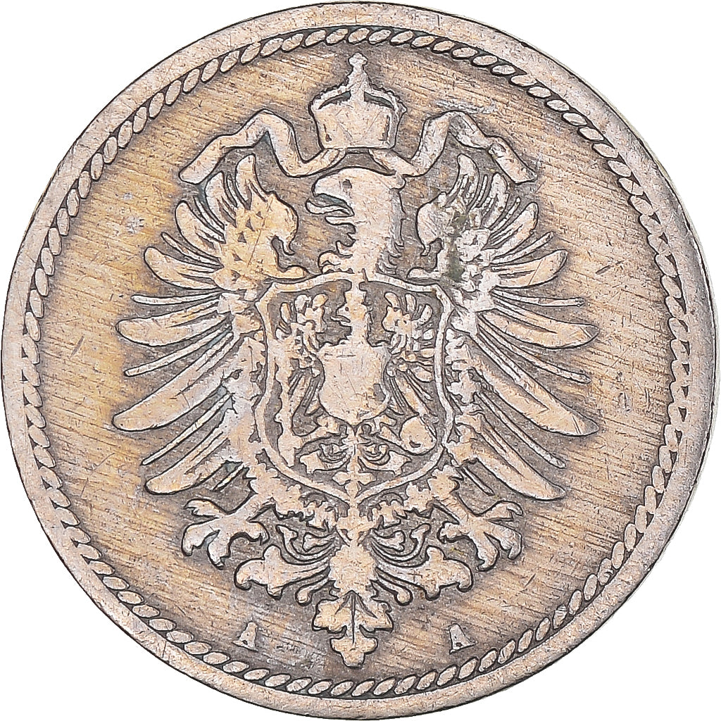 Munten, Duitsland, 5 Pfennig, 1889