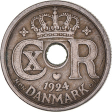 Monnaie, Danemark, 10 Öre, 1924