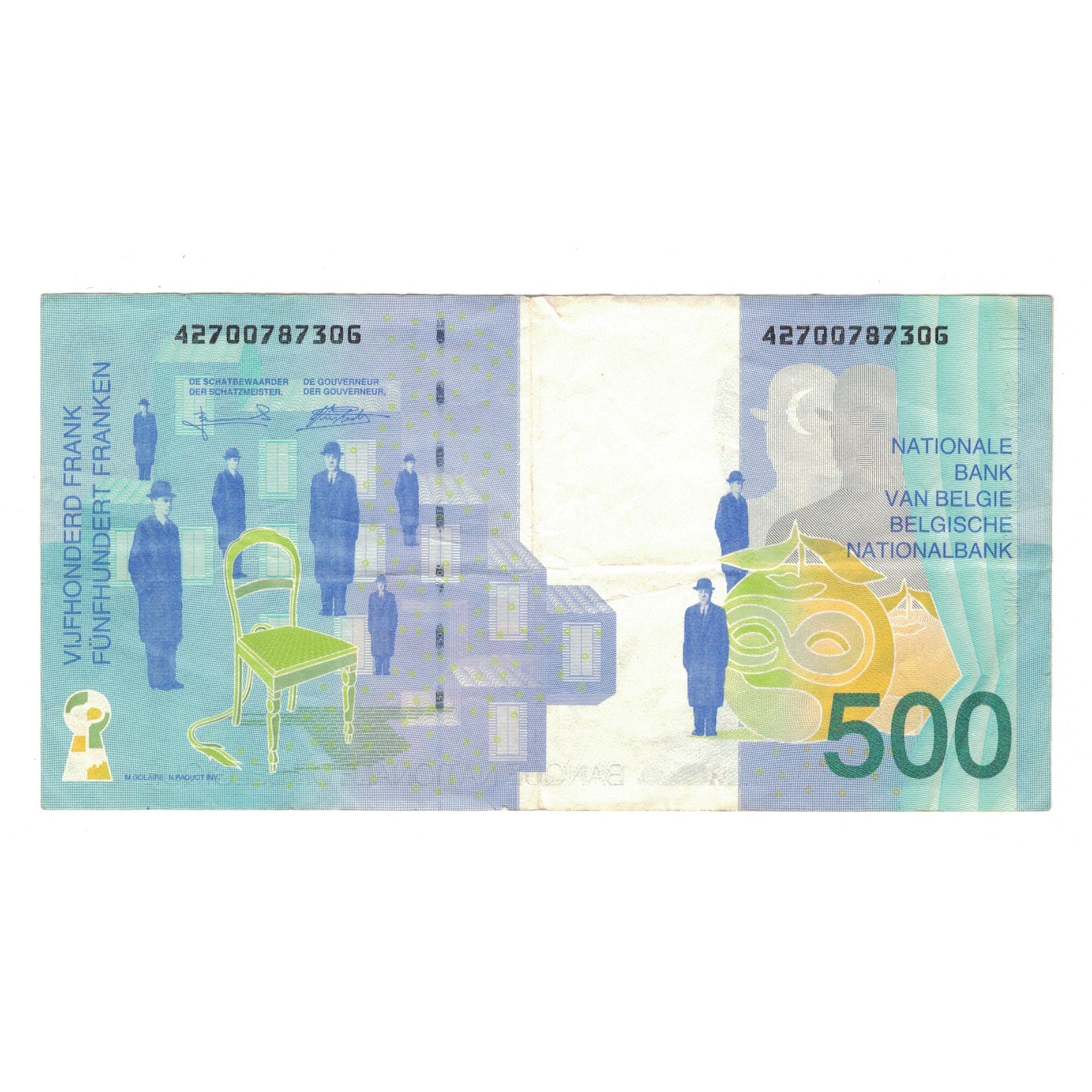 Banknote, Belgium, 500 Francs, Undated (1998), KM:149, EF(40-45)