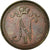 Moneda, Finlandia, Nicholas II, 10 Pennia, 1905, MBC, Cobre, KM:14