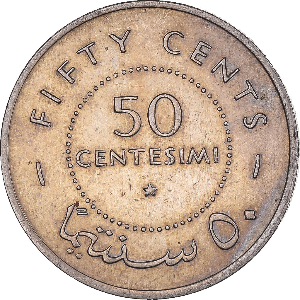 Moeda, Somália, 50 Centesimi, 1967