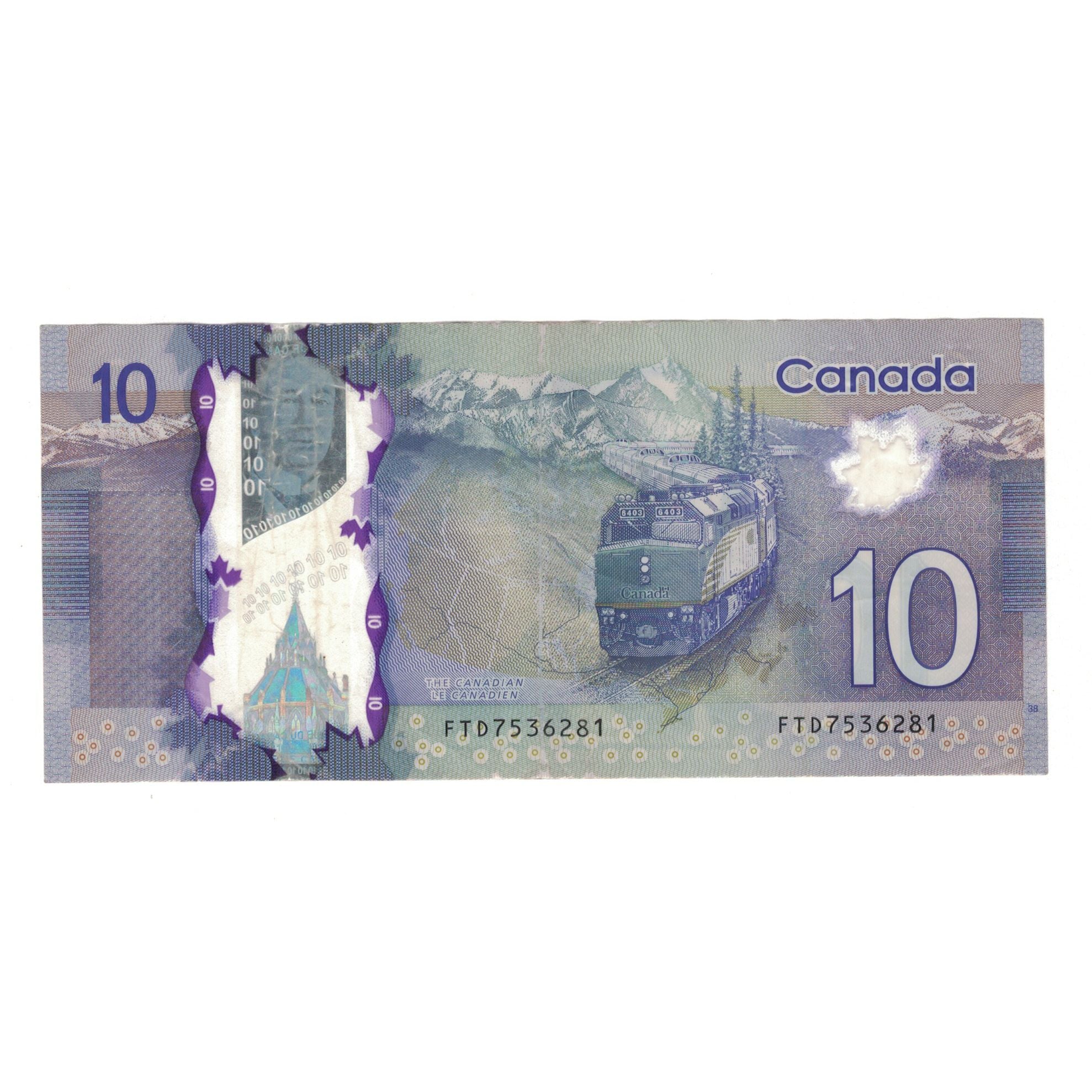 Billet, Canada, 10 Dollars, TTB