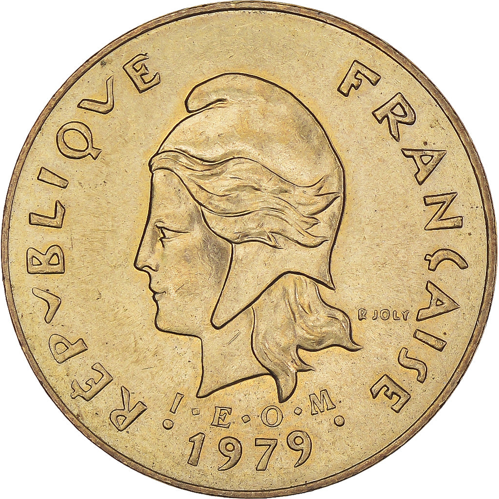 Moeda, Novas Hébridas, 5 Francs, 1979