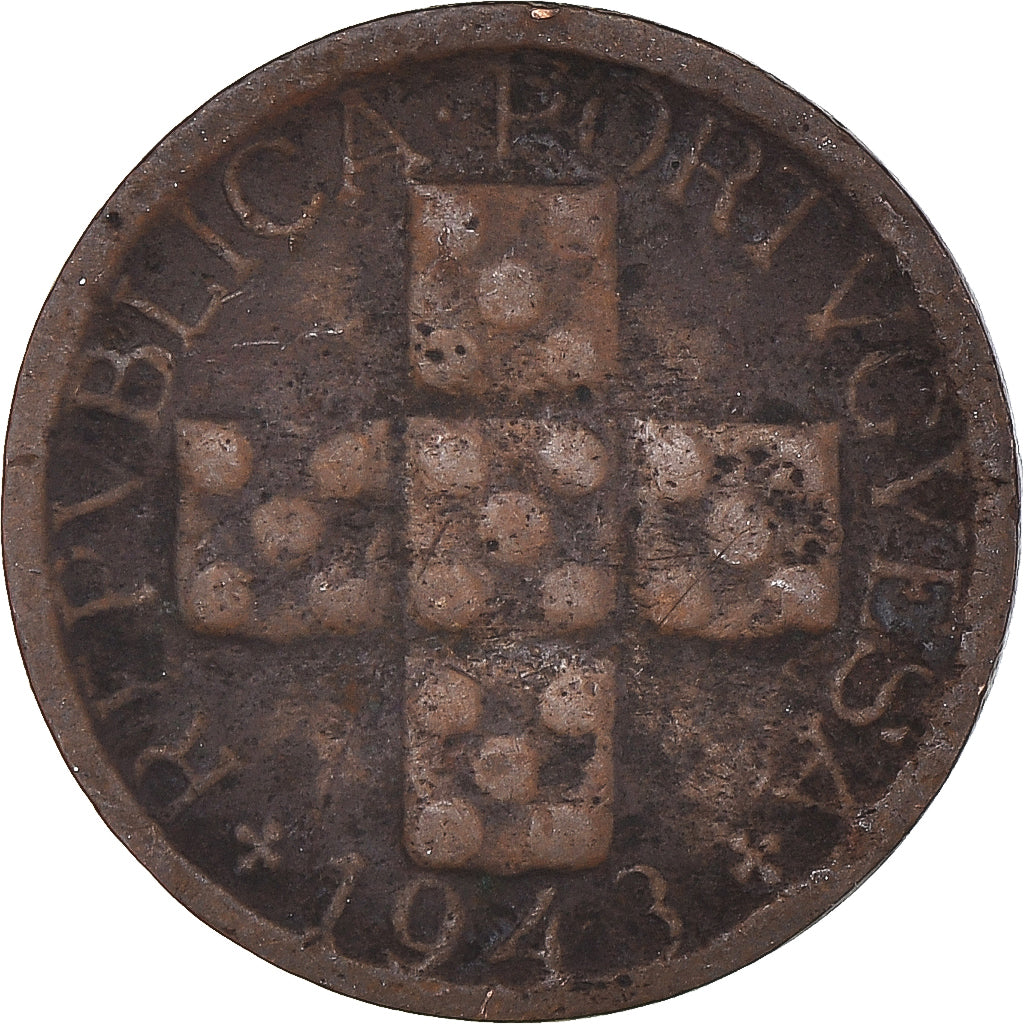 Munten, Portugal, 10 Centavos, 1943