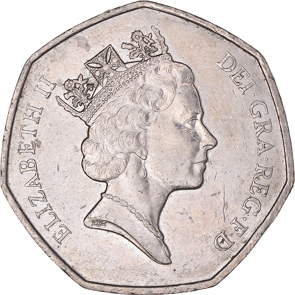 Moeda, Grã-Bretanha, 50 Pence, 1992