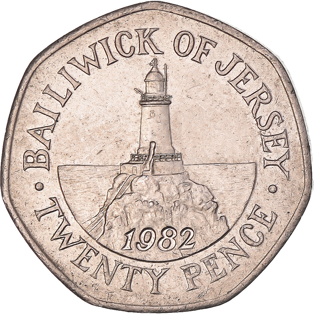Monnaie, Jersey, 20 Pence, 1982