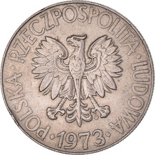 Moneta, Polonia, 10 Zlotych, 1973