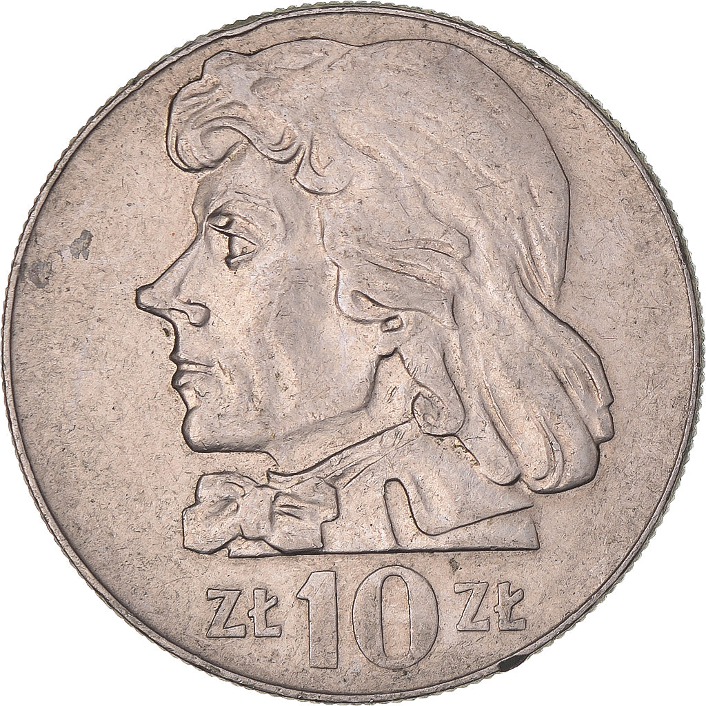 Moneta, Polonia, 10 Zlotych, 1973