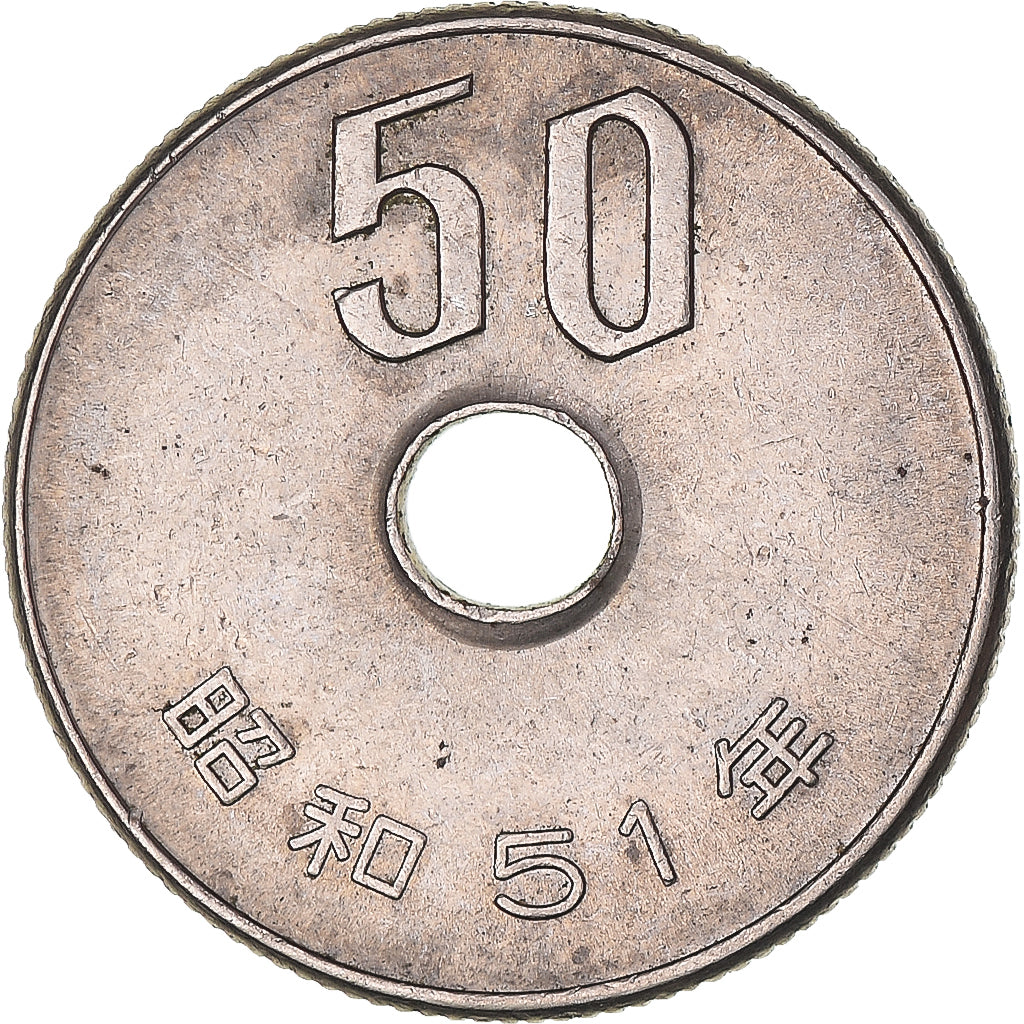 Moeda, Japão, 50 Yen, 1976