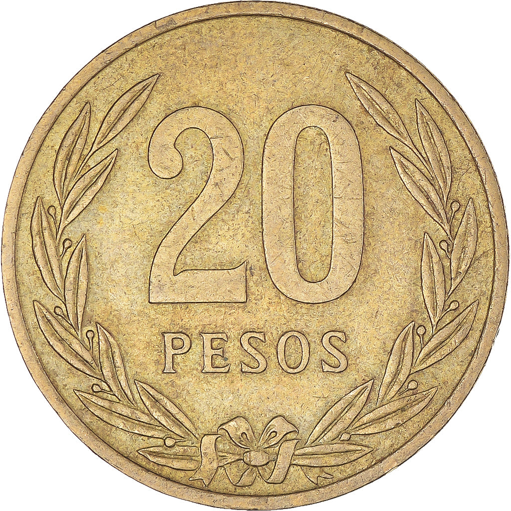 Monnaie, Colombie, 20 Pesos, 1982
