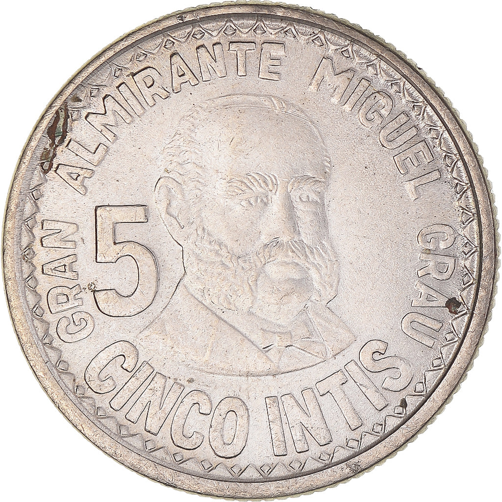 Moneta, Peru, 5 Intis, 1987