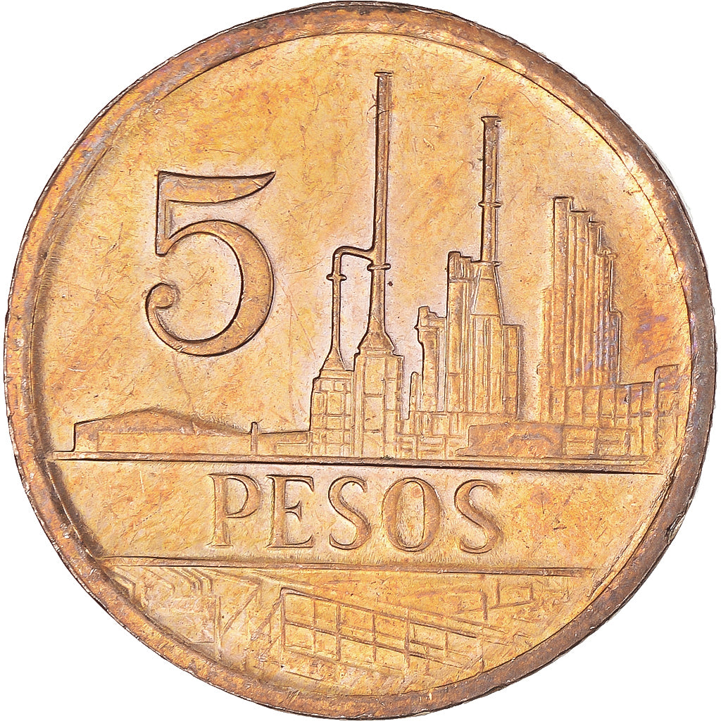 Monnaie, Colombie, 5 Pesos, 1988