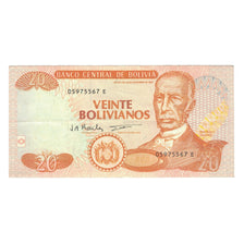 Billete, 20 Bolivianos, 1986, Bolivia, 1986-11-28, KM:205c, MBC
