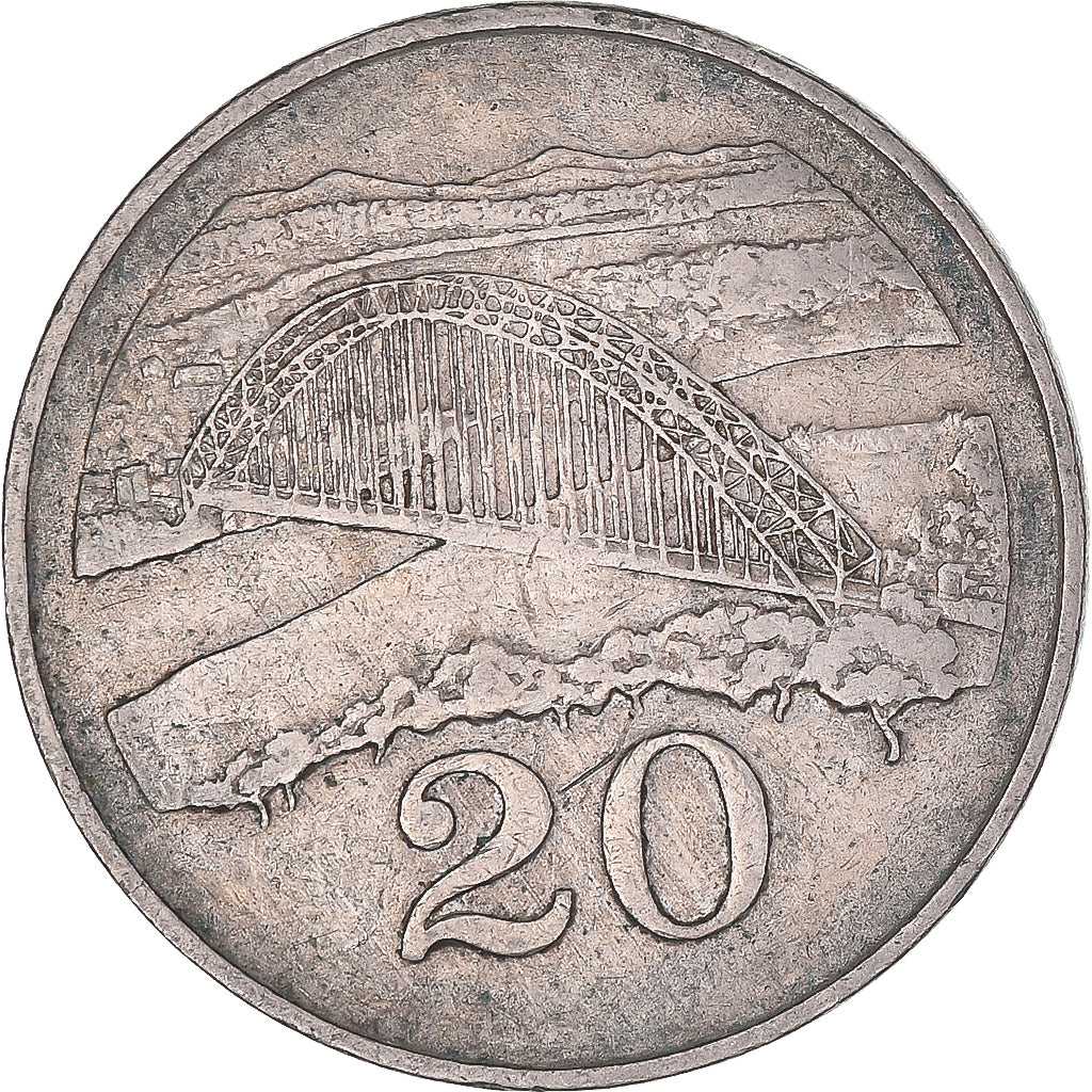 Coin, Zimbabwe, 20 Cents, 1980