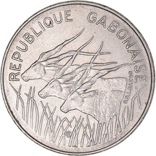 Moeda, Gabão, 100 Francs, 1975