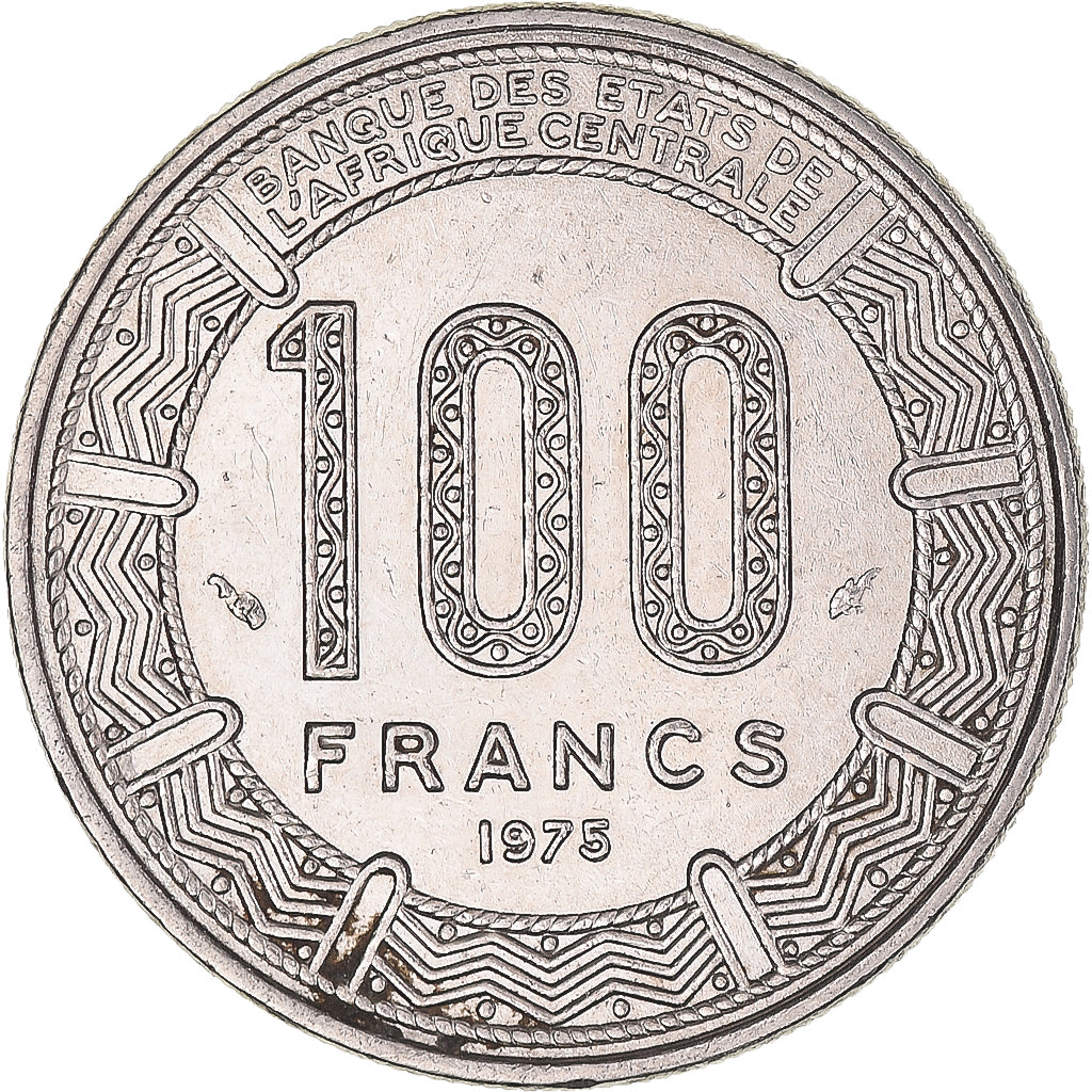 Moeda, Gabão, 100 Francs, 1975