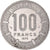 Moeda, Gabão, 100 Francs, 1975