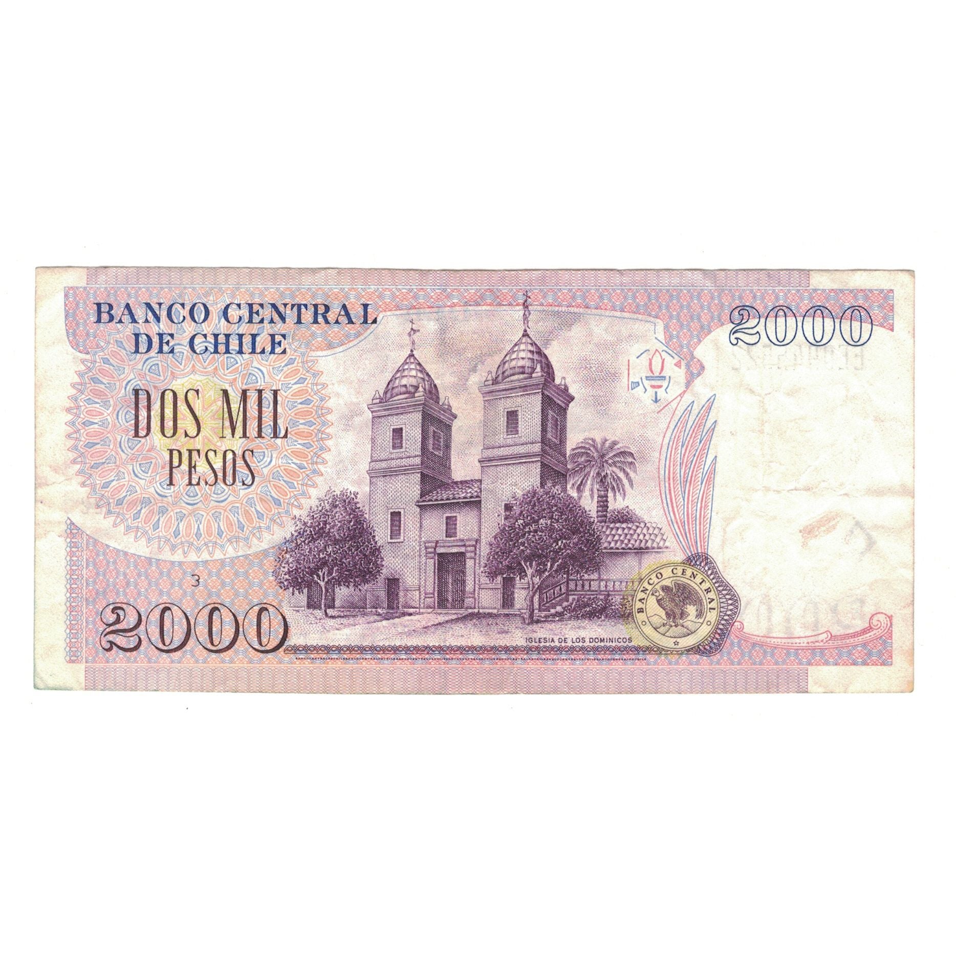 Billete, 2000 Pesos, 1997, Chile, KM:158a, MBC