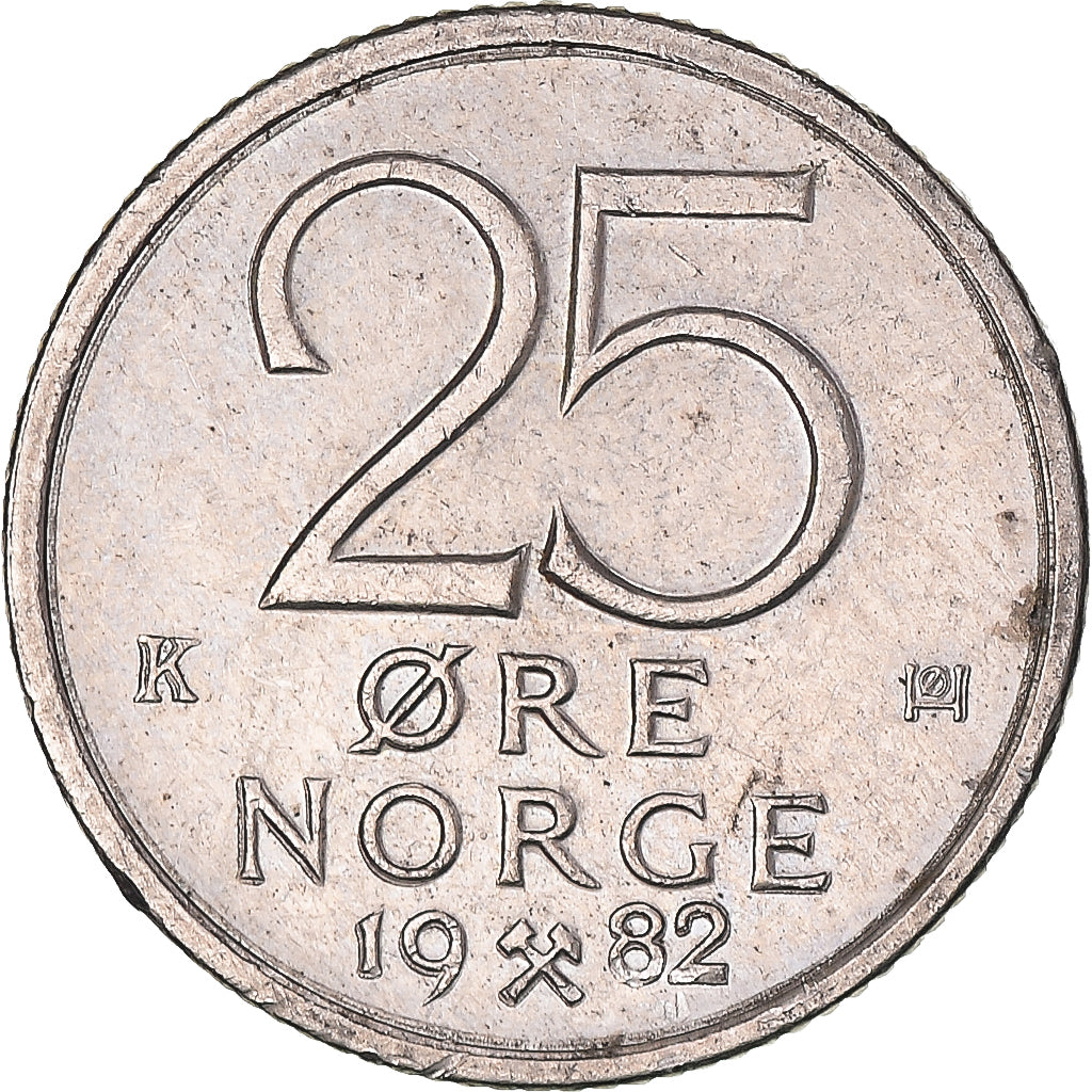 Coin, Norway, 25 Öre, 1982