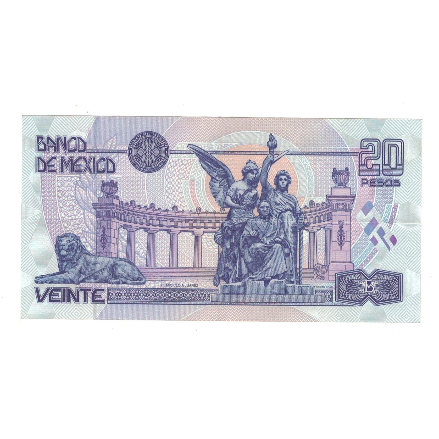Banknote, Mexico, 20 Pesos, 1998, 1998-03-17, KM:106c, EF(40-45)