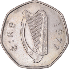 Moneta, Irlanda, 50 Pence, 1977