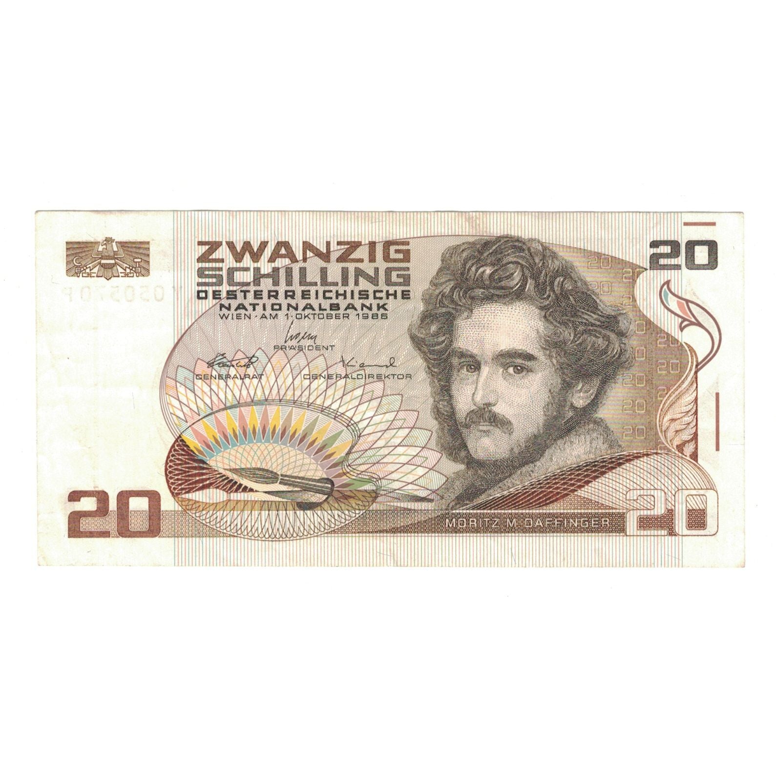Banknote, Austria, 20 Schilling, 1986, 1986-10-01, KM:148, EF(40-45)