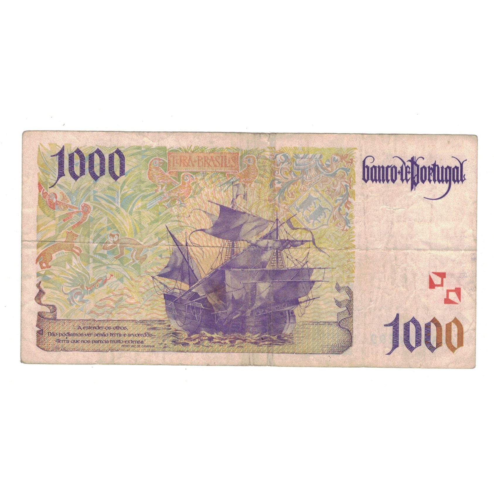 Billet, Portugal, 1000 Escudos, 1996, 1996-10-31, KM:188b, TTB