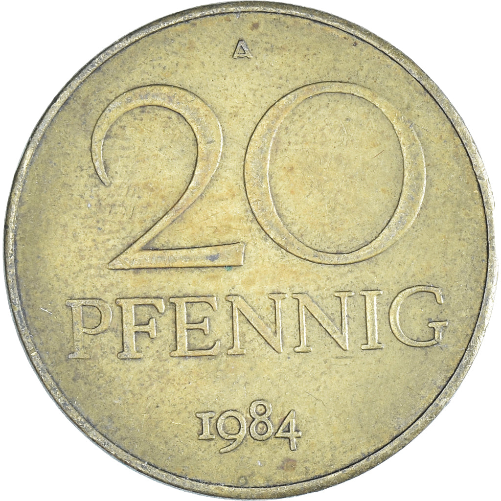 Coin, GERMAN-DEMOCRATIC REPUBLIC, 20 Pfennig, 1984
