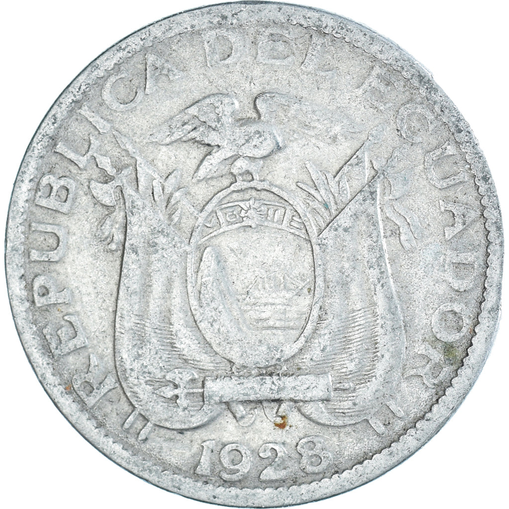 Monnaie, Équateur, 5 Centavos, Cinco, 1928