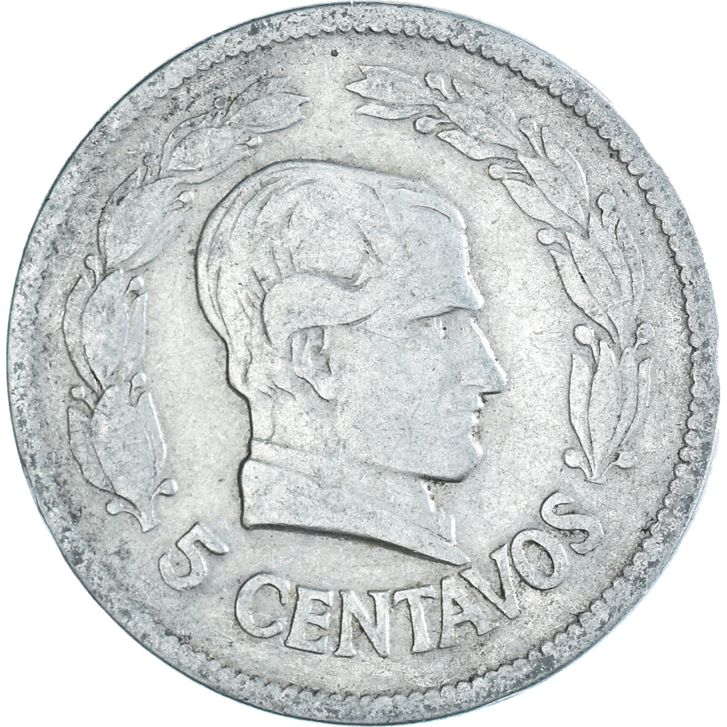 Monnaie, Équateur, 5 Centavos, Cinco, 1928