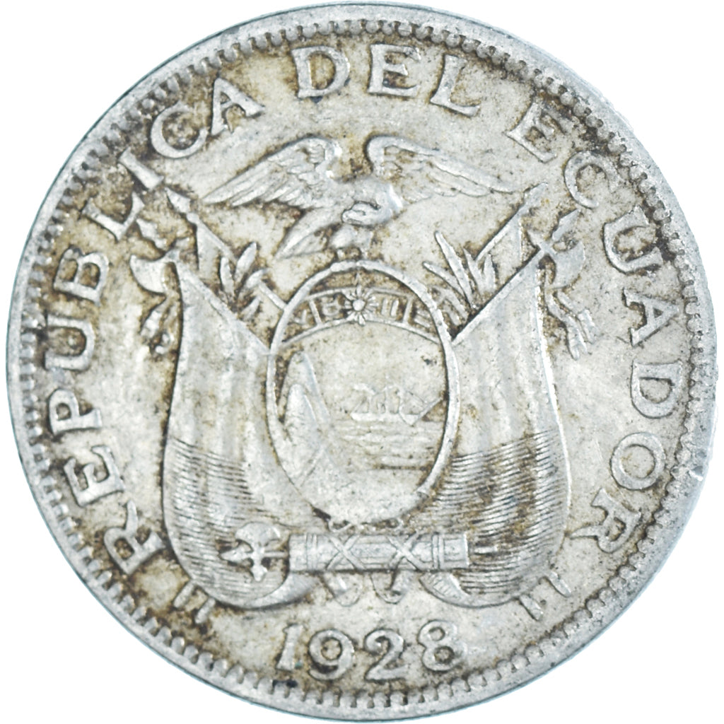 Moeda, Equador, 5 Centavos, Cinco, 1928