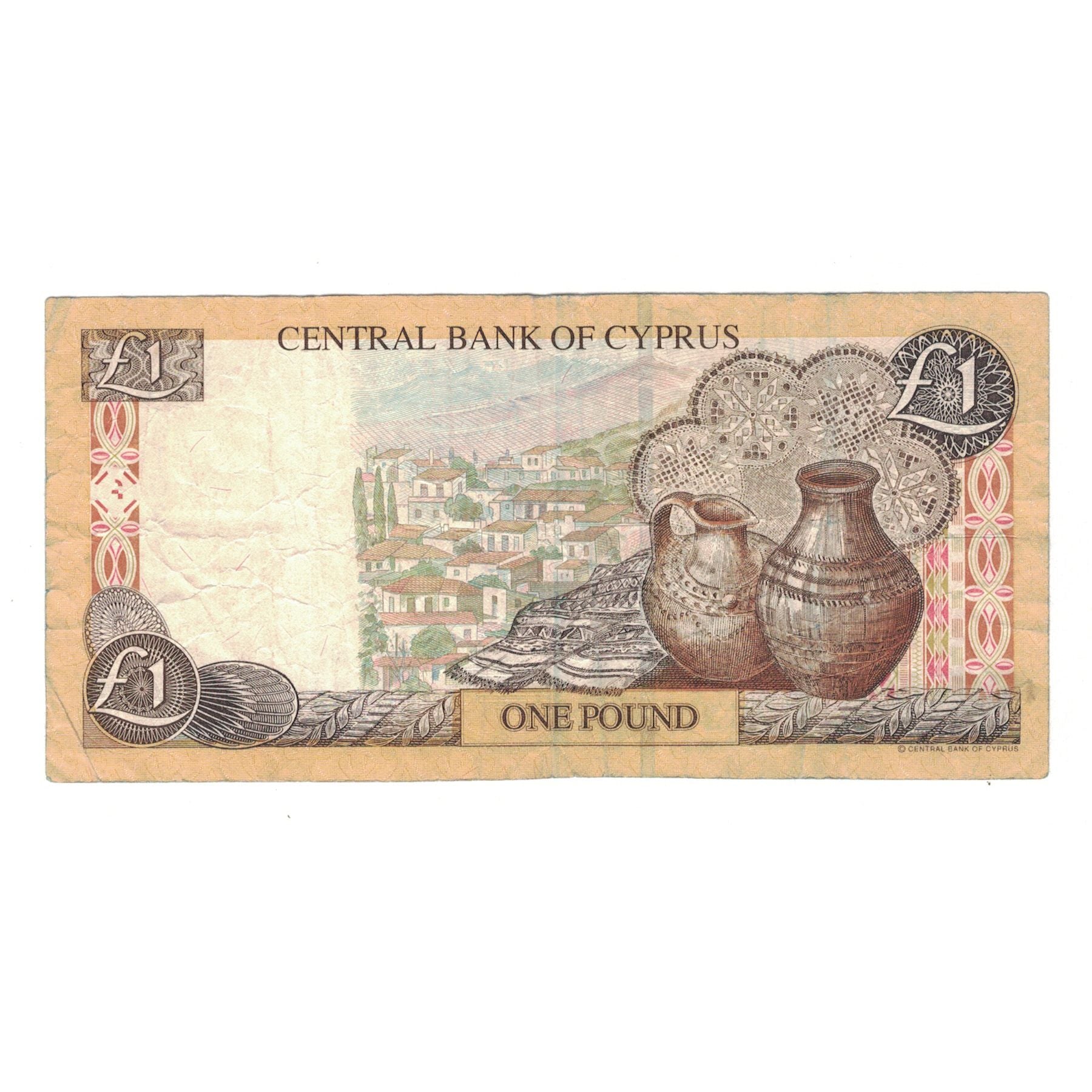 Geldschein, Zypern, 1 Pound, 2001, 2001-02-01, KM:60c, S