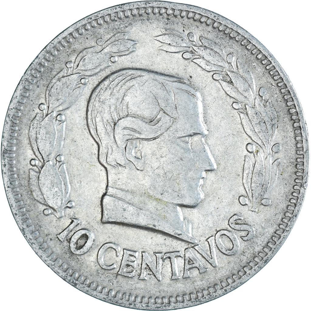 Coin, Ecuador, 10 Centavos, Diez, 1928