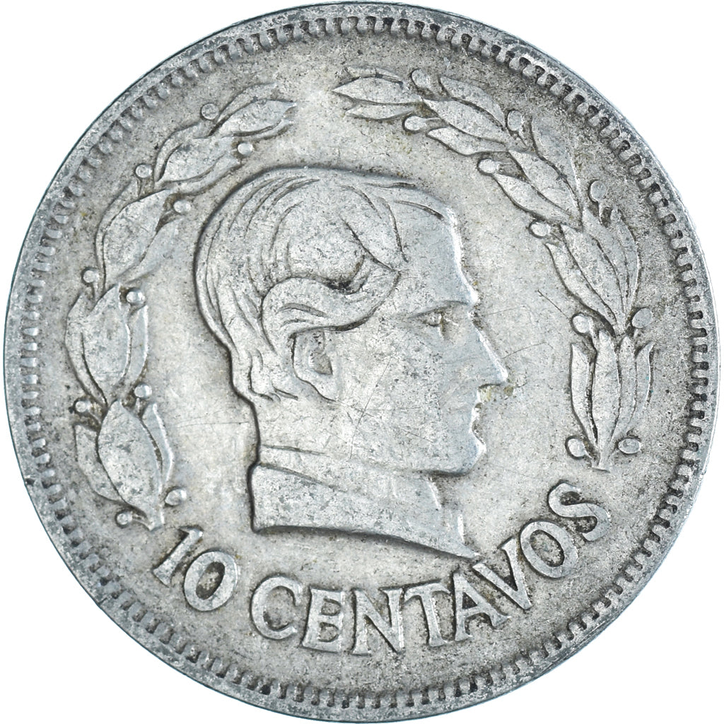 Moneta, Ecuador, 10 Centavos, Diez, 1928