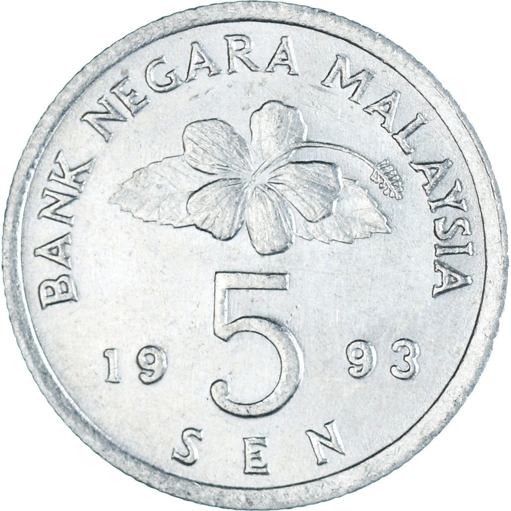 Moneda, Malasia, 5 Sen, 1993
