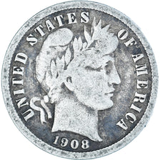 Moeda, Estados Unidos da América, Dime, 1908