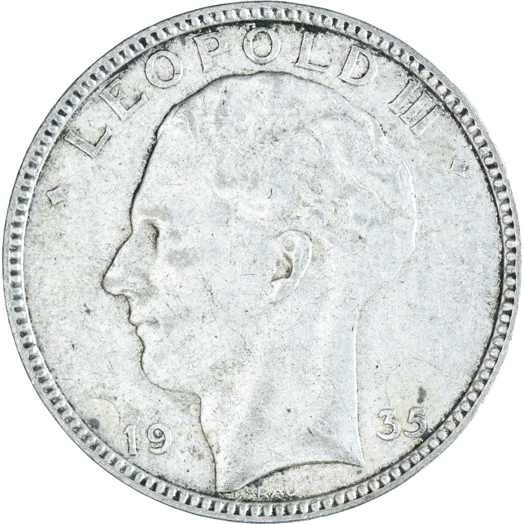 Moneda, Bélgica, 20 Francs, 20 Frank, 1935