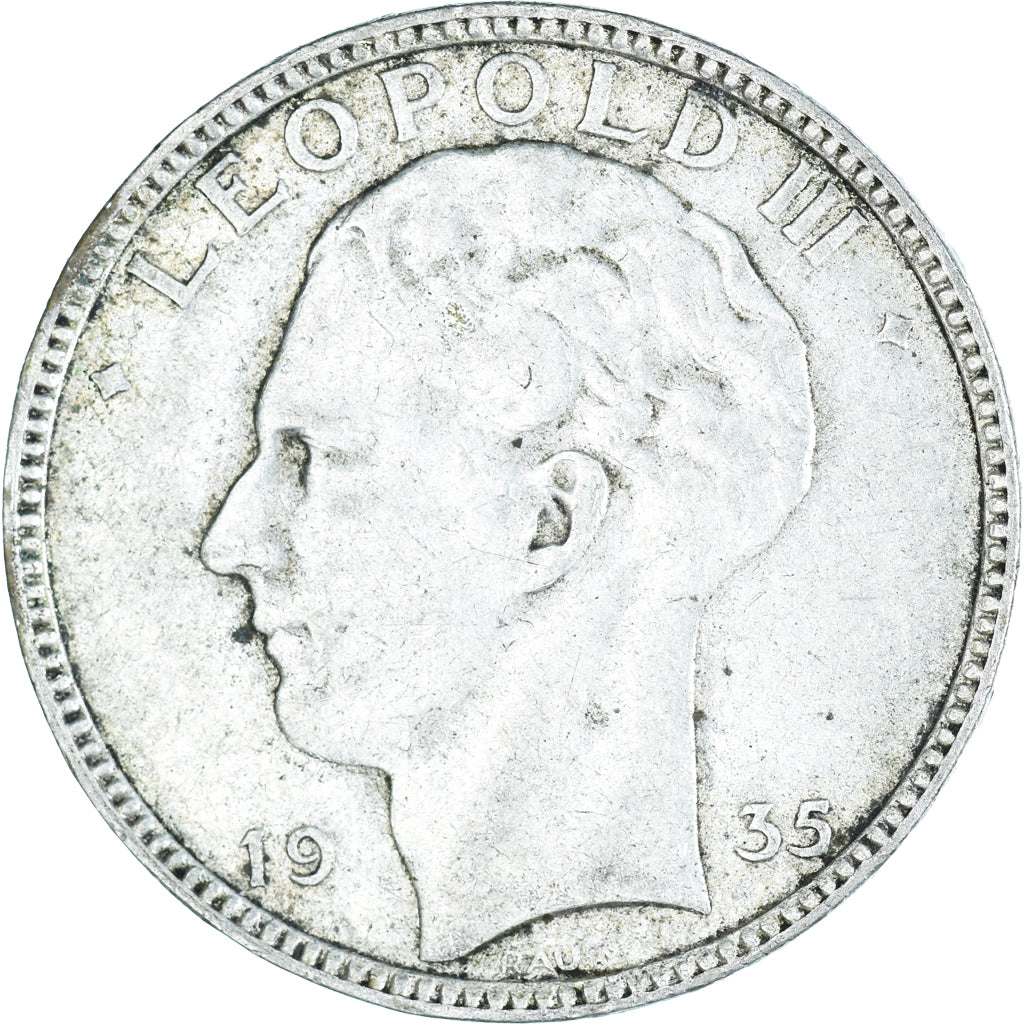 Coin, Belgium, 20 Francs, 20 Frank, 1935