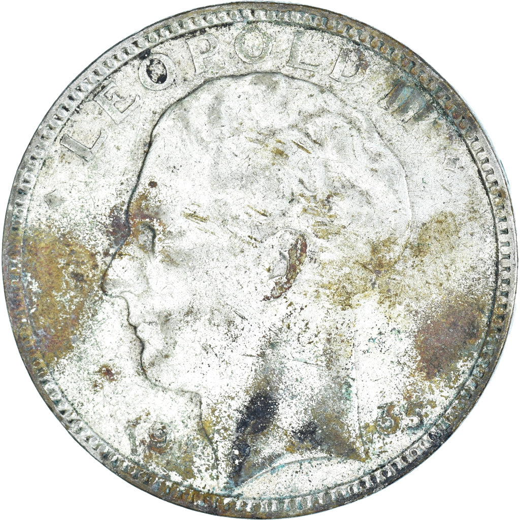 Coin, Belgium, 20 Francs, 20 Frank, 1935