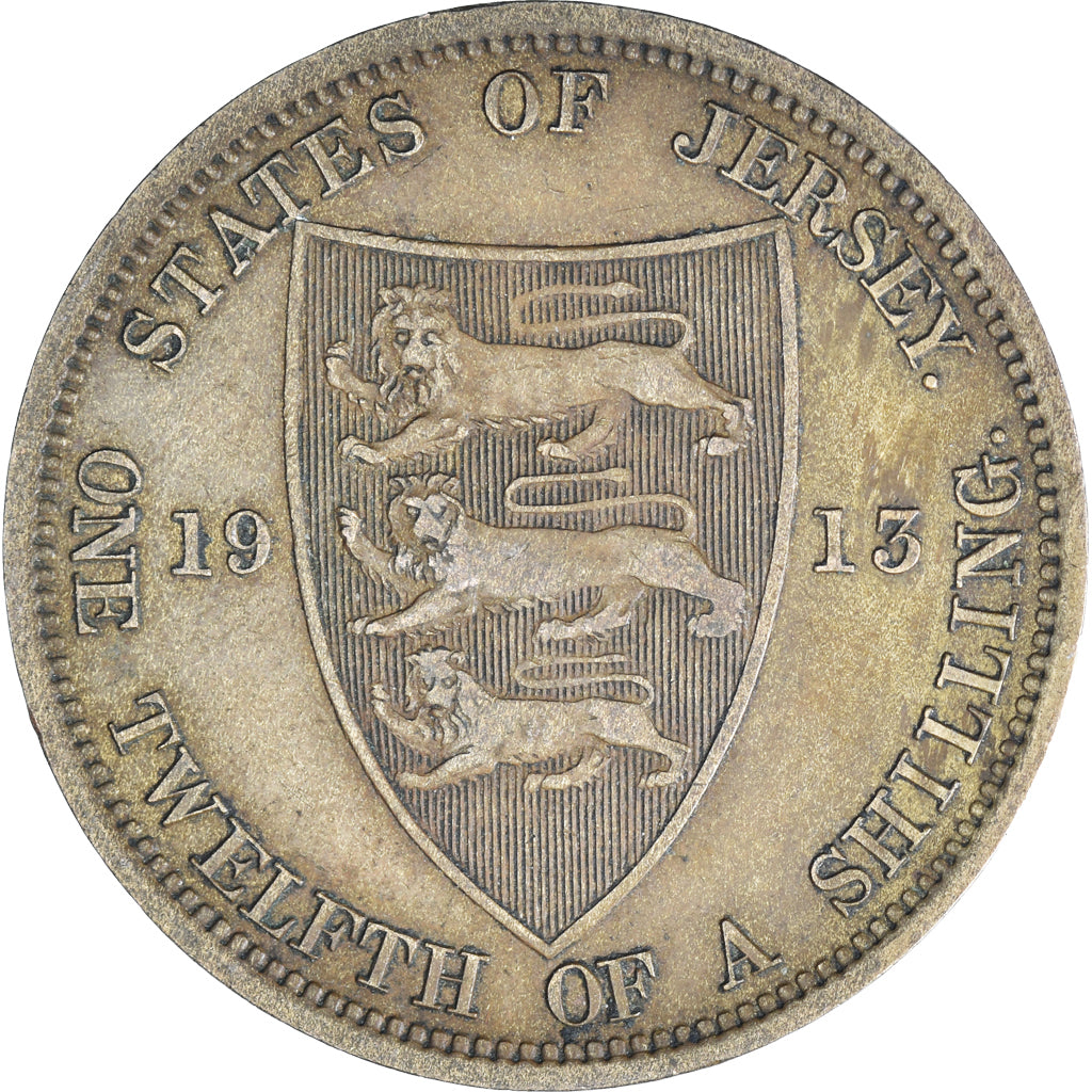 Coin, Jersey, 1/12 Shilling, 1913
