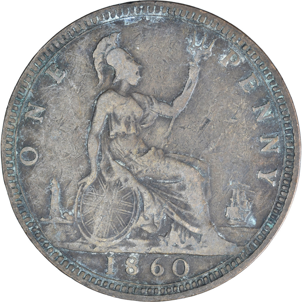 Moneda, Gran Bretaña, Penny, 1860