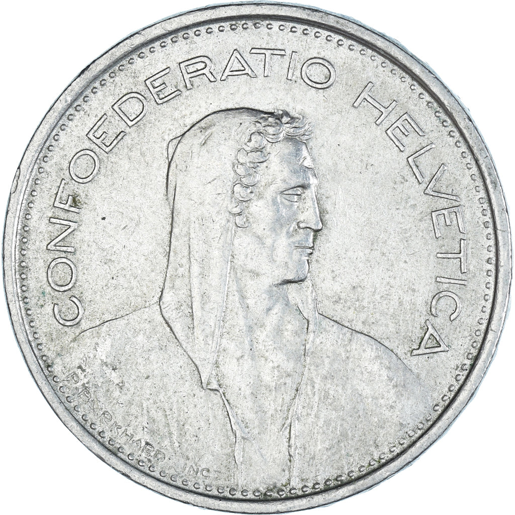 Moneda, Suiza, 5 Francs, 1970