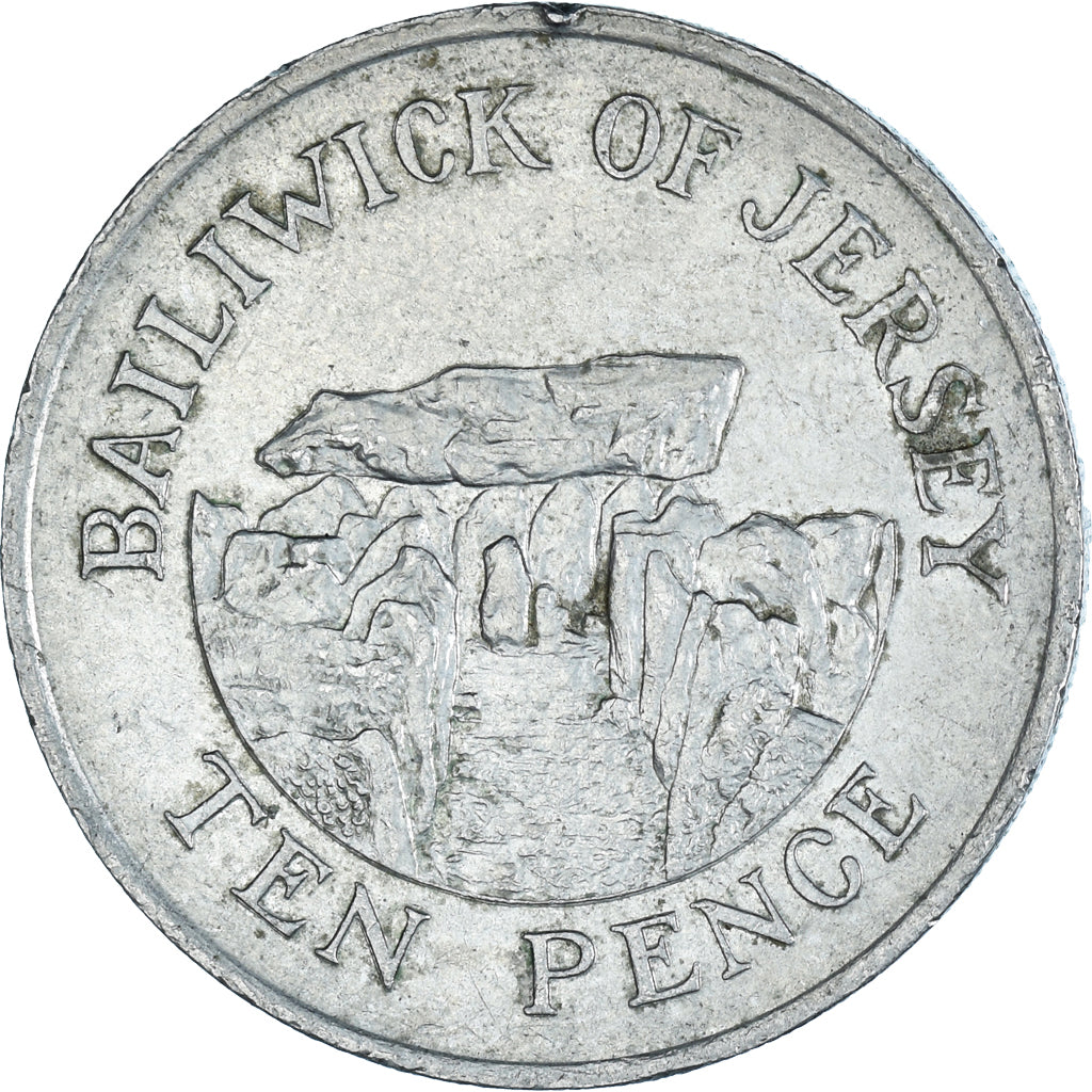 Monnaie, Jersey, 10 Pence, 1990