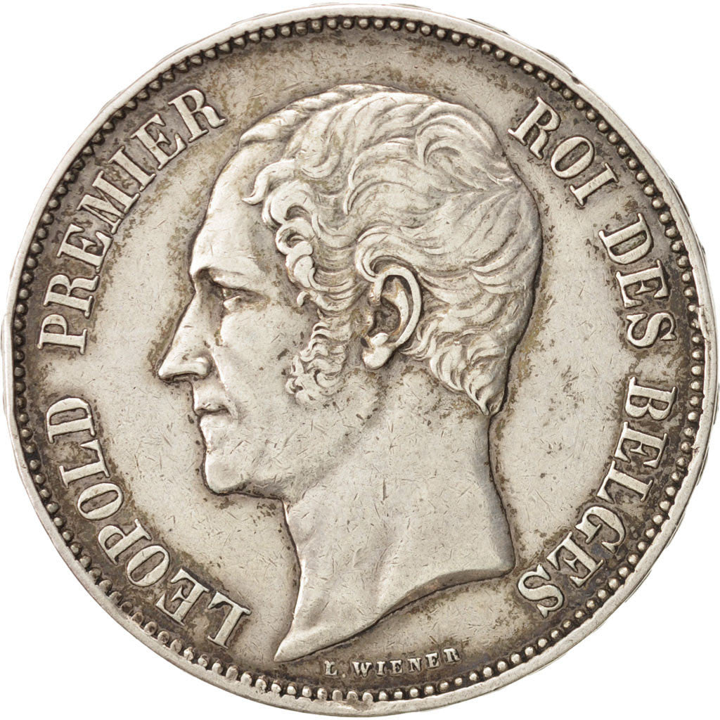 Belgium, 5 Francs, 1853, KM:2.1, EF(40-45), Silver, 37