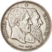 Belgium, 5 Francs, 1880, KM:8, EF(40-45), Silver