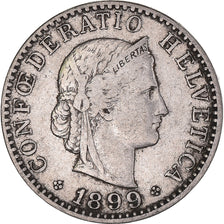 Coin, Switzerland, 20 Rappen, 1899